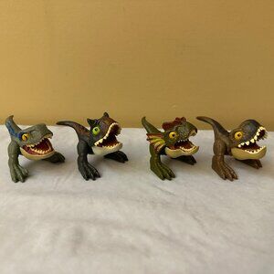 4 Jurassic World Dominion Uncaged Wild Pop Ups Dinosaur Figure Toys
